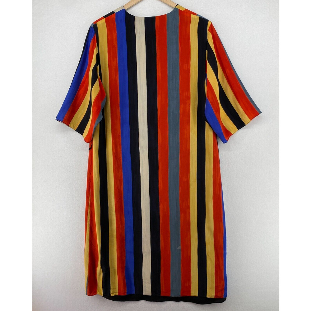WHIT Multicolor Striped Midi Dress - Picture 3 of 16